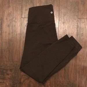 Lulu lemon hunter green high waisted leggings